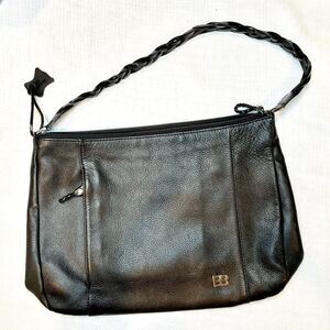Boots 'N Bags Hobo Black Leather Purse
